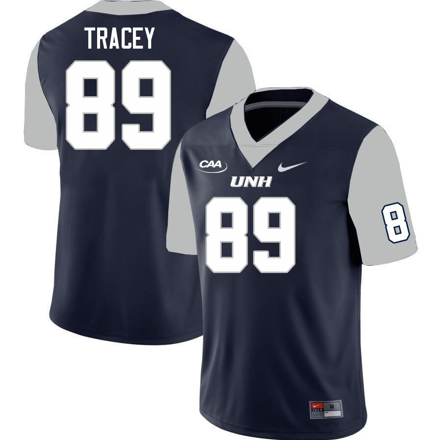 New Hampshire Wildcats #89 Will Tracey College Football Jerseys Stitched Sale-Navy